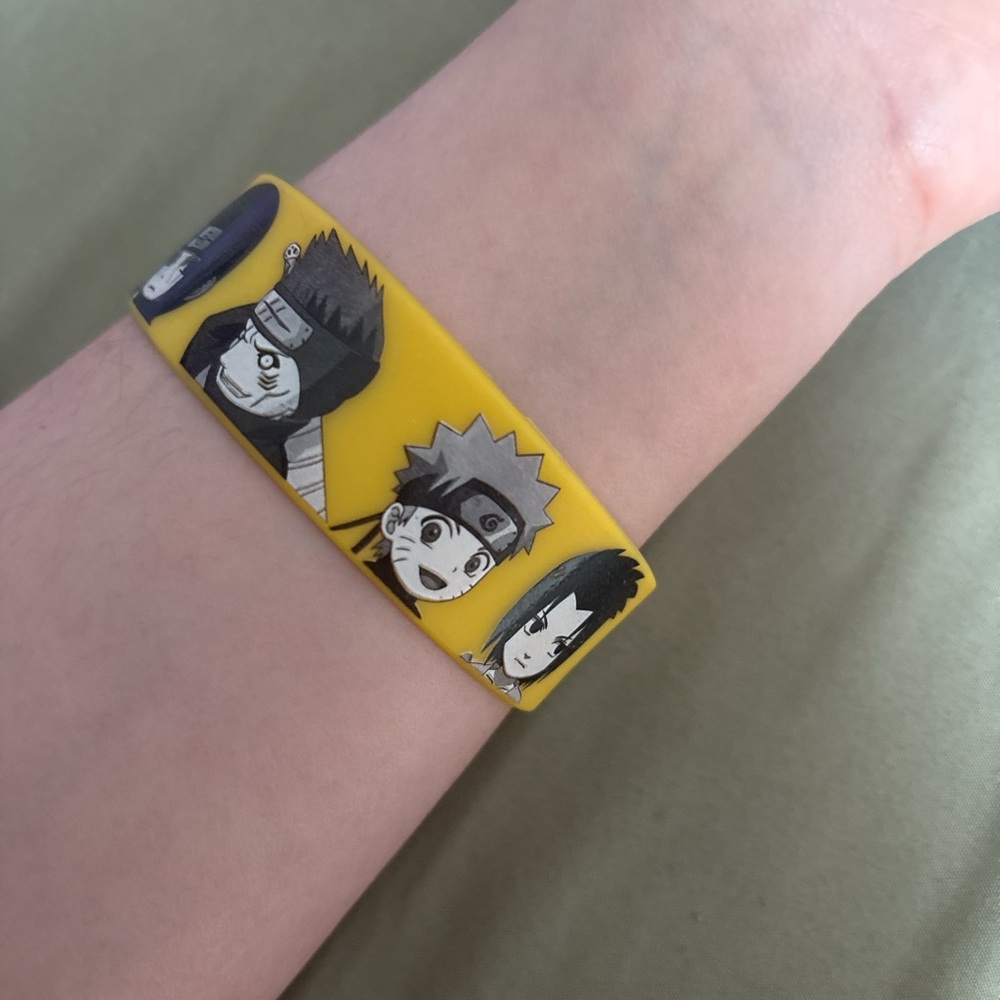 Yellow naruto wristband